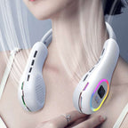 Silent Mini Usb Bladeless Hanging Neck Fan - The Easy & Safe LED Light