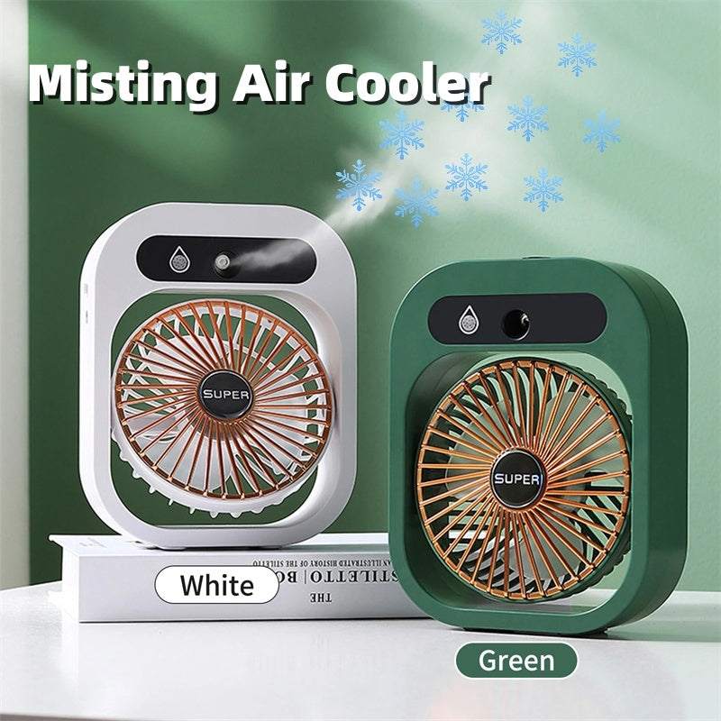 Air Conditioning Fan Quiet Cooling with Humidifier & Adjustable Speed.