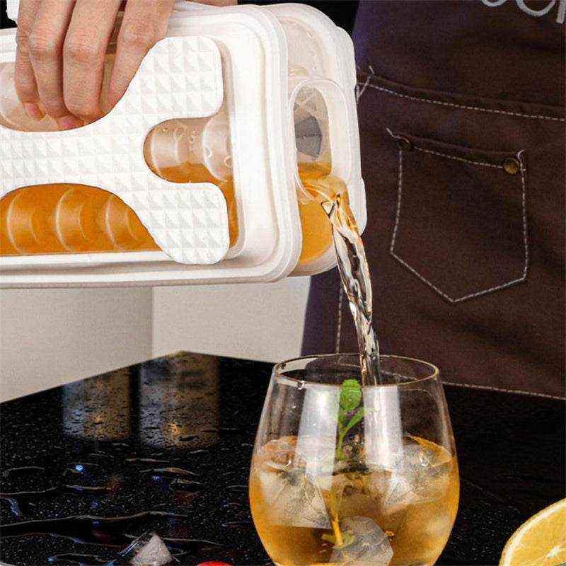 2in1 Portable Silicone Ice Ball MoldEasy Release Ice Maker for Whiskey