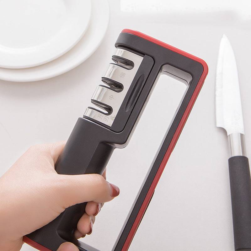 Professional Knife Sharpener - 3 Safe and Easy Stages Diamond Tools ..
