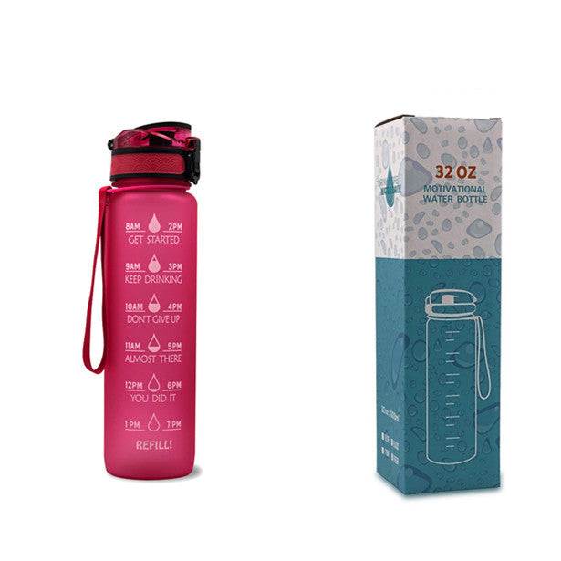 Tritan Water Bottle -- Comes With 1L Leakproof & Motivational Design .