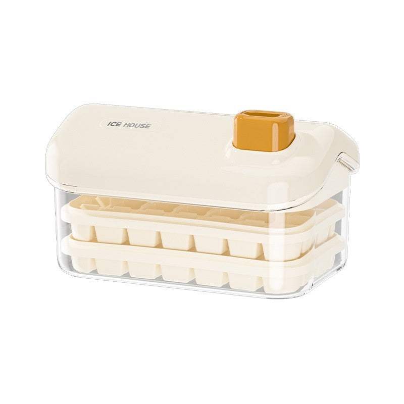 Large Capacity Ice Tray -Safe & easy, Food Grade One-click Press Maker