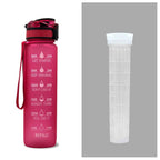 Tritan Water Bottle -- Comes With 1L Leakproof & Motivational Design .