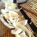 Rolling Grilling Metal Basket --- The BBQ Barbecue Basket Net Portable