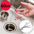 Sewer Dredge Spring Pipe - To Safely Clear Kitchen Sink Clogs Easily .