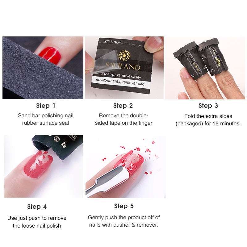 Nail Polish Remover Wraps –Strong, Easy & Mess Free Gel Polish Removal