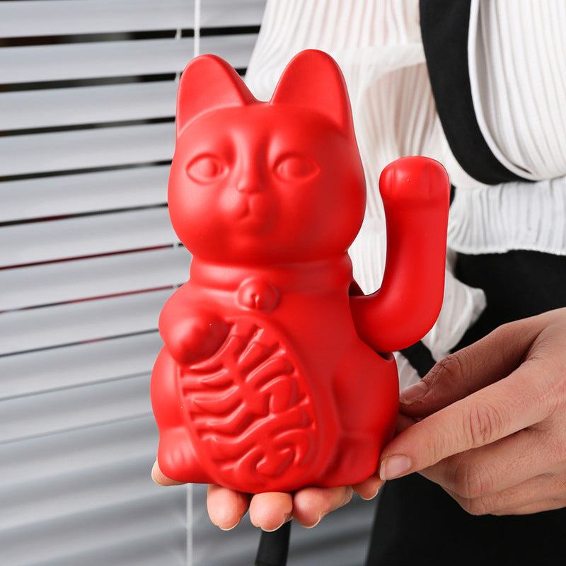 Home Living Room Cute Lucky Cat Desktop Decoration Ceramic