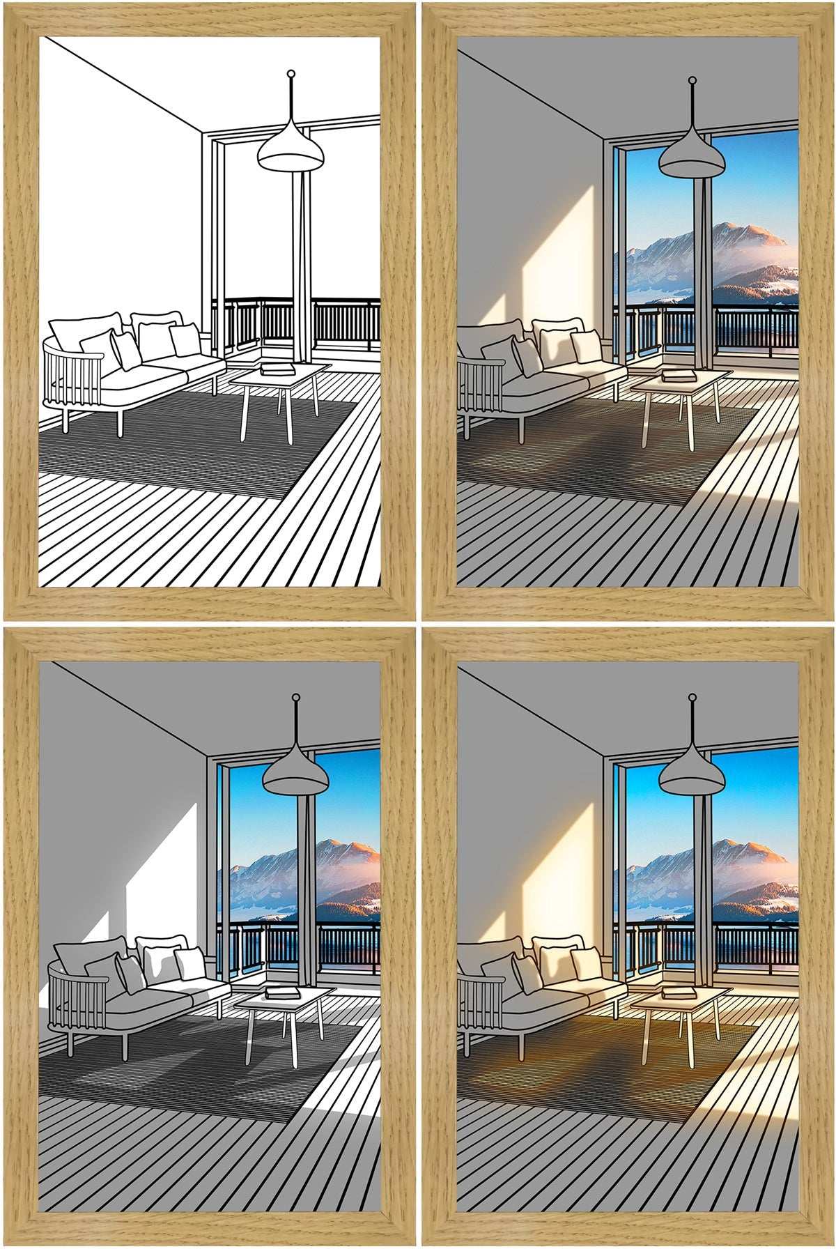 Illuminated Picture LED Wall Art Decorative Light Painting Modern Gift