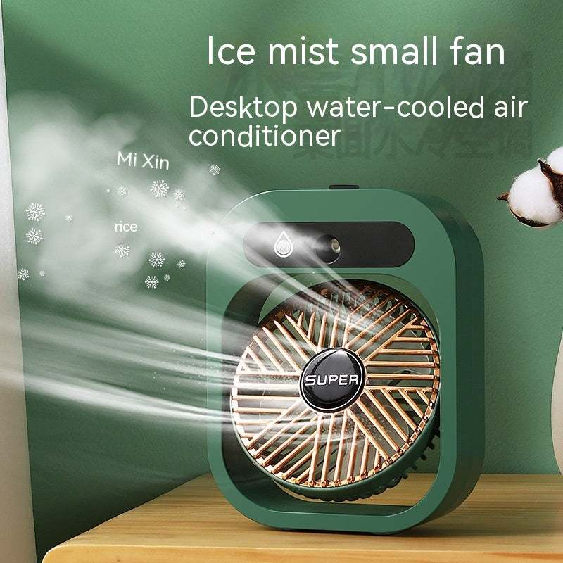 Air Conditioning Fan Quiet Cooling with Humidifier & Adjustable Speed.