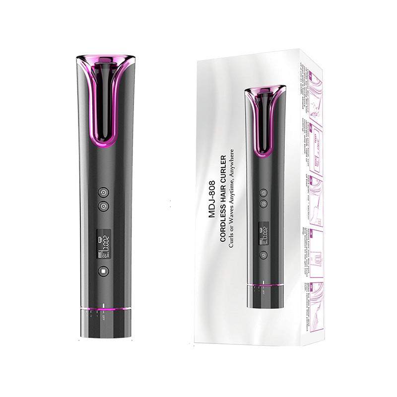 Automatic Hair Curler – Cordless, Ceramic Wand for Effortless Curls...