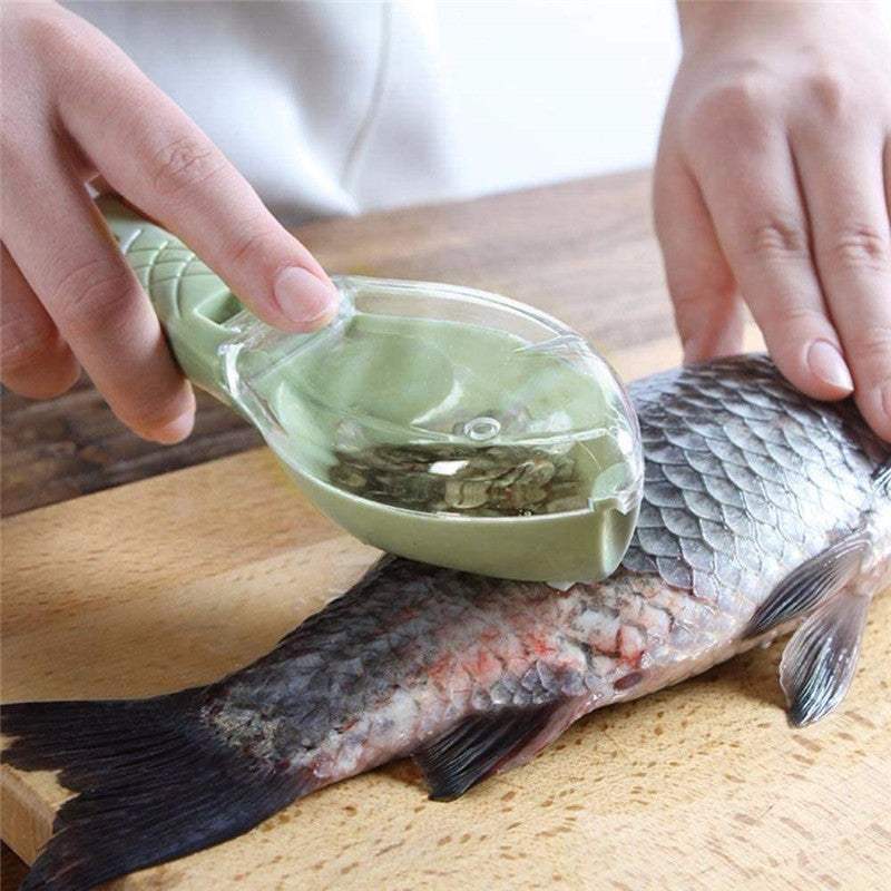 Fish Skin Brush - Easy & Safe Quick Disassembly Fish Scaler & Peeler .