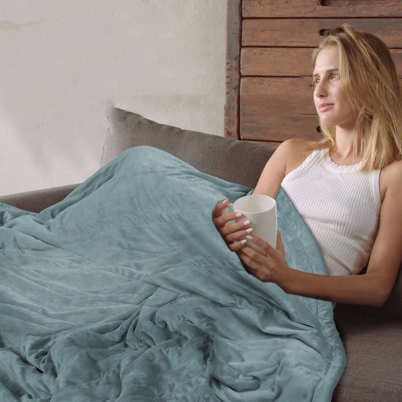 Home Heating Blanket for Cozy & Safe Home Office Soft Electric Heated.