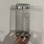 Rolling Grilling Metal Basket --- The BBQ Barbecue Basket Net Portable