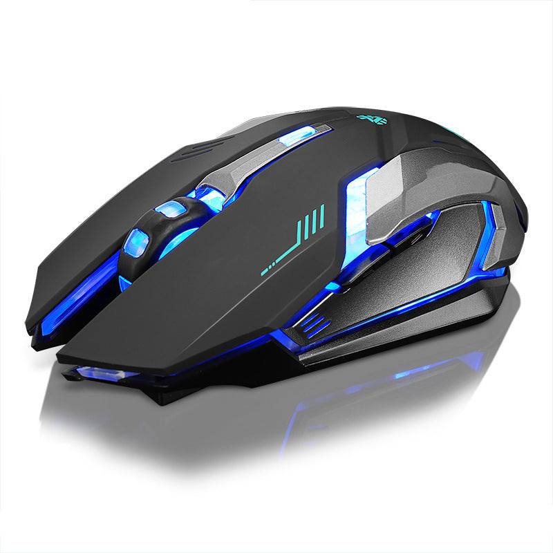Wireless Rechargeable Mouse -Silent, Slim & Portable with USB Receiver