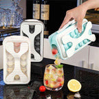 2in1 Portable Silicone Ice Ball MoldEasy Release Ice Maker for Whiskey