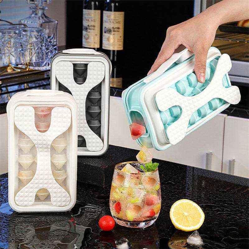 2in1 Portable Silicone Ice Ball MoldEasy Release Ice Maker for Whiskey