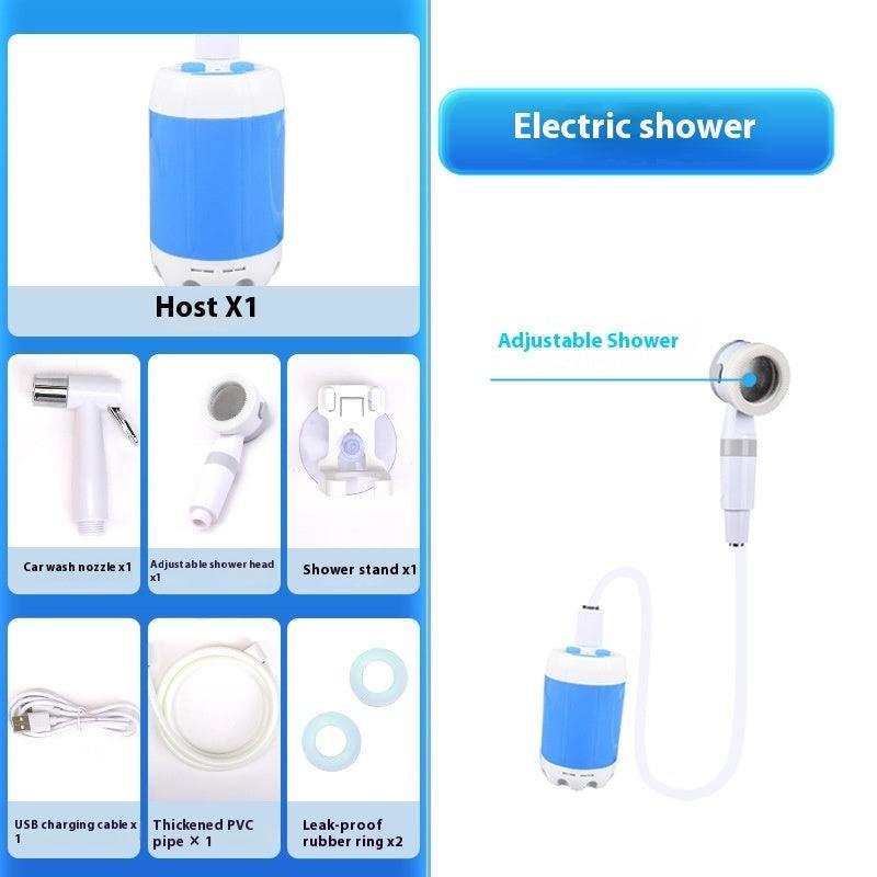 Outdoor Camping Shower -- Portable Electric, Waterproof with 5000mAh .