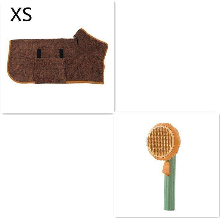 Pet Cat Brush -designed for   Hand-held Steel Wire Self-cleaning Comb.
