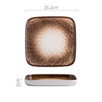 Nordic Ceramic Plate - Momei Home Creative Stone Pattern Plates.......