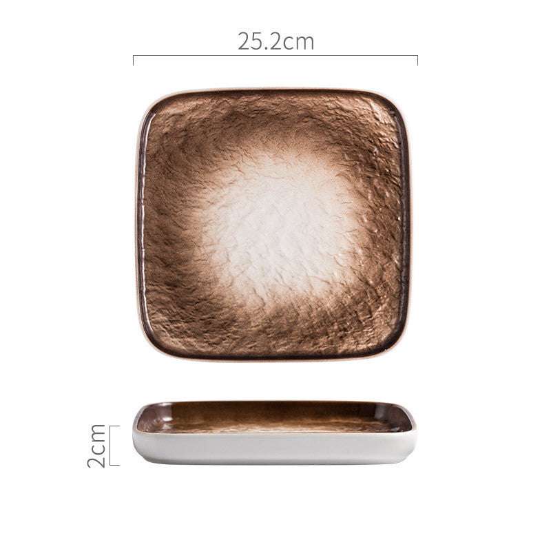 Nordic Ceramic Plate - Momei Home Creative Stone Pattern Plates.......