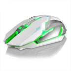 Wireless Rechargeable Mouse -Silent, Slim & Portable with USB Receiver