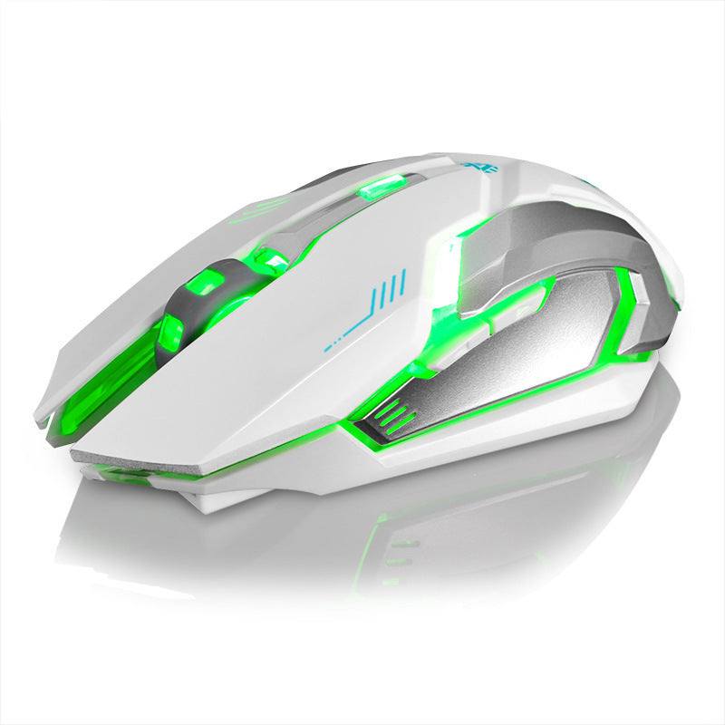 Wireless Rechargeable Mouse -Silent, Slim & Portable with USB Receiver