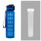 Tritan Water Bottle -- Comes With 1L Leakproof & Motivational Design .