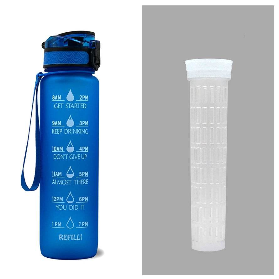 Tritan Water Bottle -- Comes With 1L Leakproof & Motivational Design .