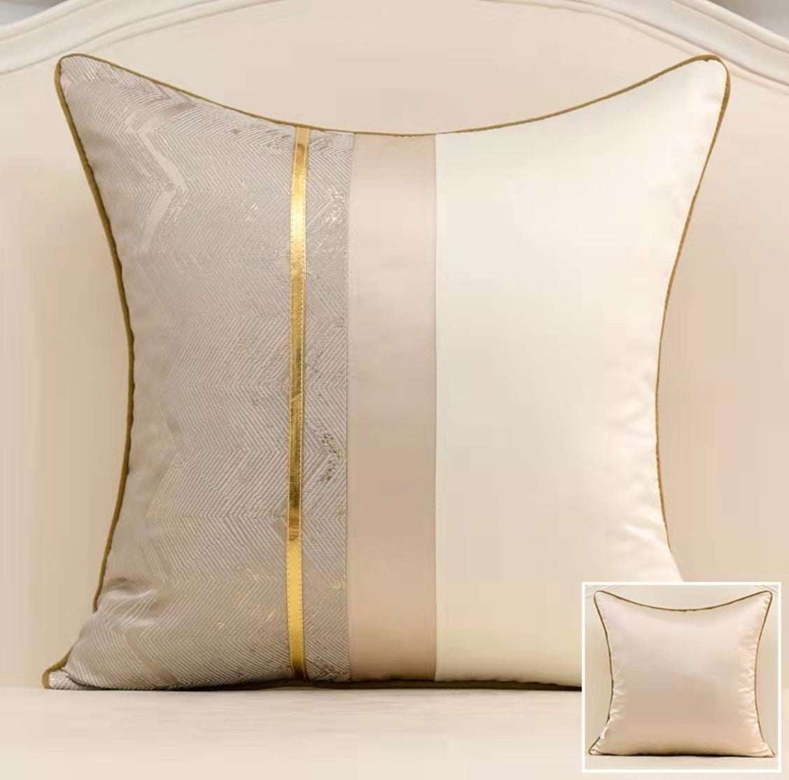 Home Fashion Splicing Stylish Pillow Cover Modern Touch for Decoration