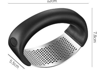 Stainless Steel Garlic Press – Heavy-Duty Rustproof Garlic Crusher....