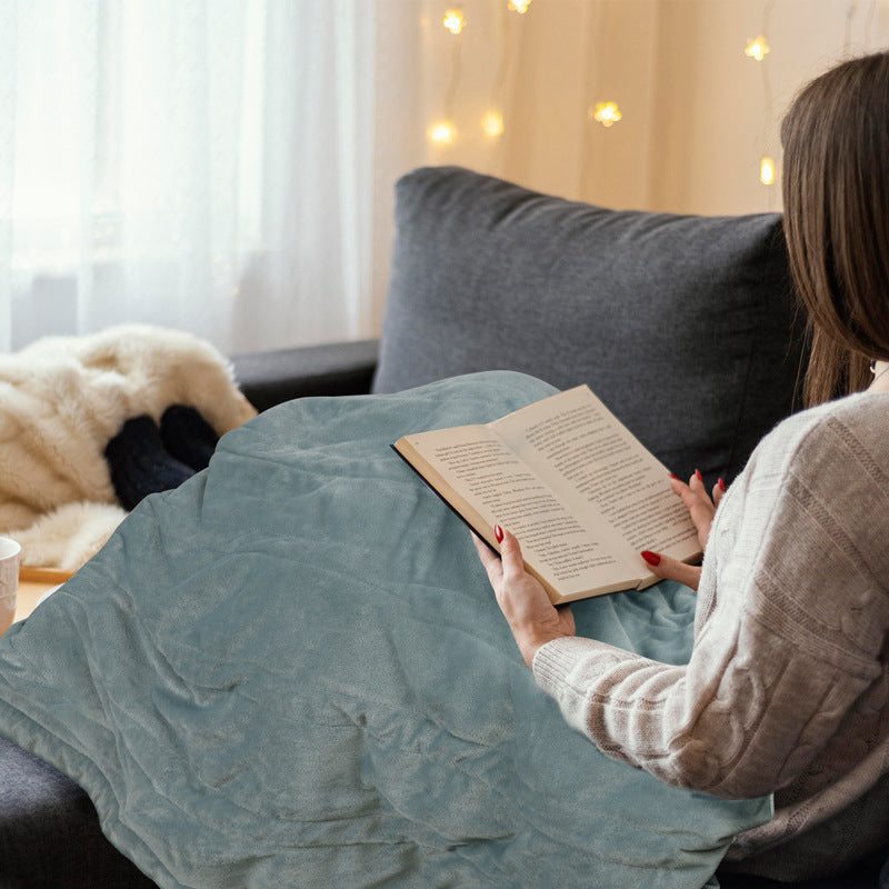 Home Heating Blanket for Cozy & Safe Home Office Soft Electric Heated.