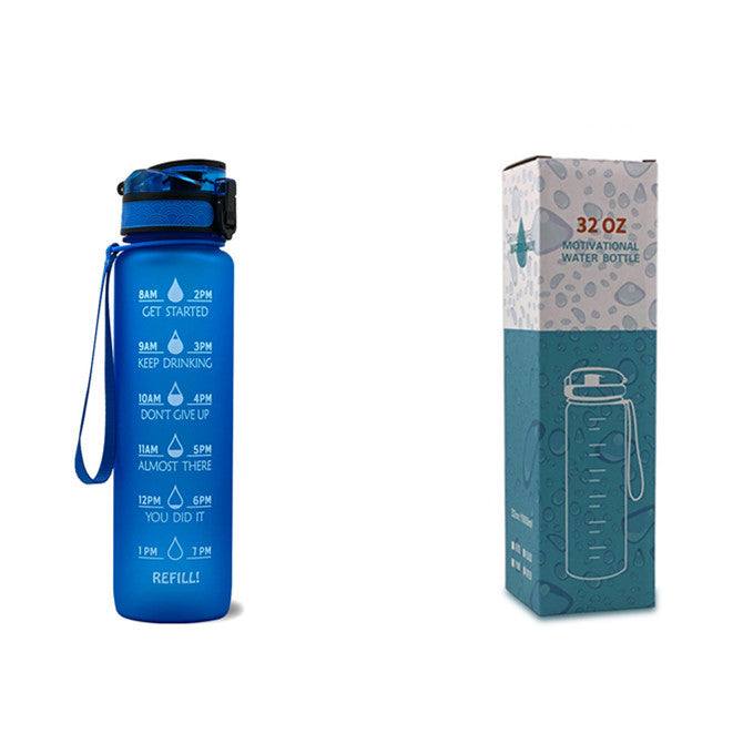 Tritan Water Bottle -- Comes With 1L Leakproof & Motivational Design .