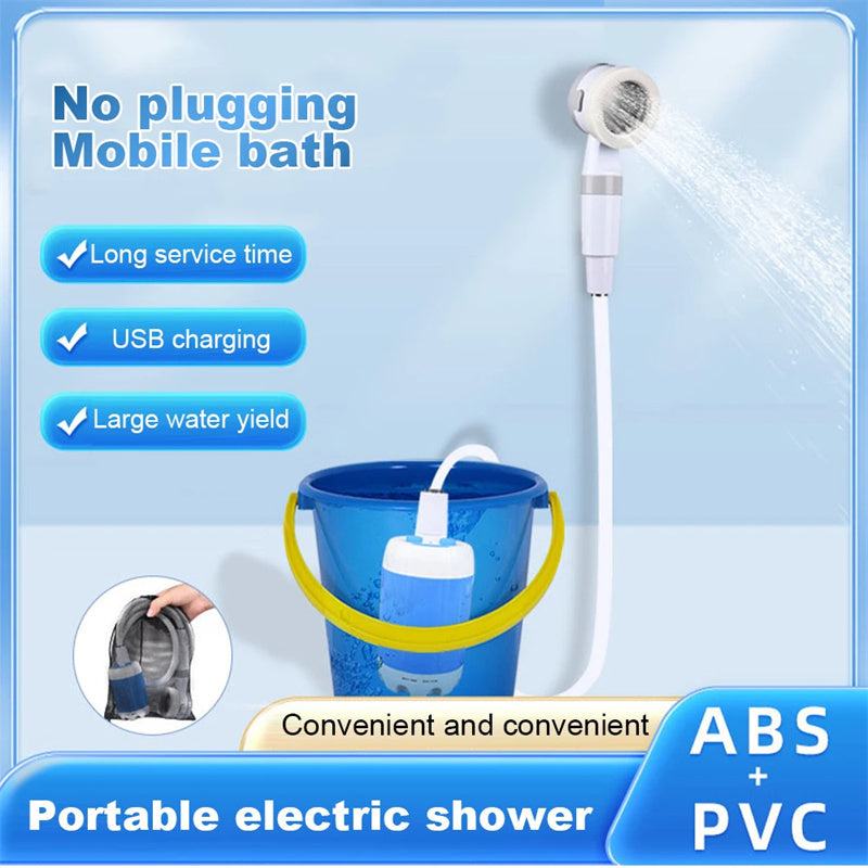 Outdoor Camping Shower -- Portable Electric, Waterproof with 5000mAh .