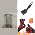 Rolling Grilling Metal Basket --- The BBQ Barbecue Basket Net Portable