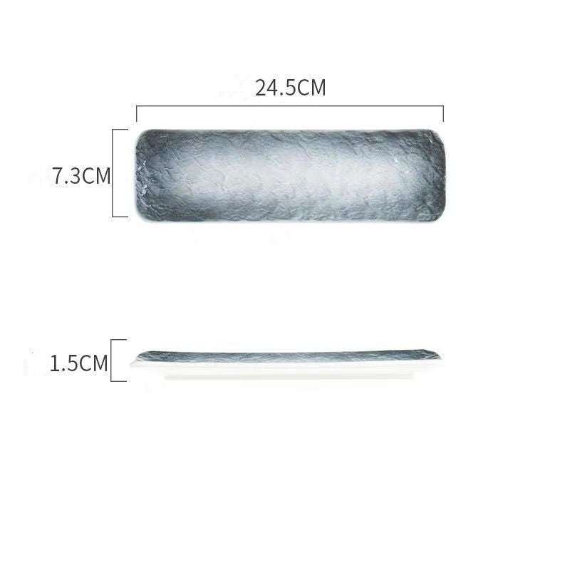 Nordic Ceramic Plate - Momei Home Creative Stone Pattern Plates.......