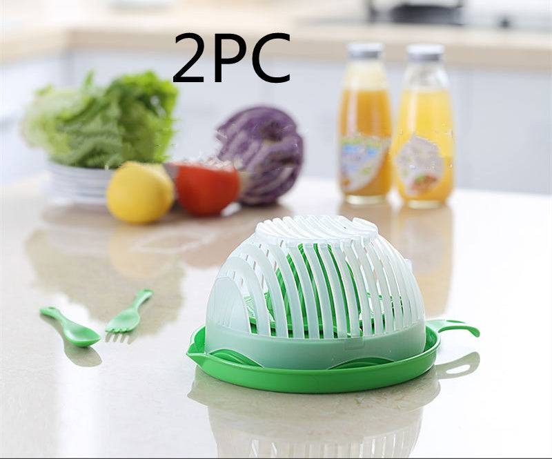 Creative Salad Cutter - Safe and Easily Cut Fruits & Vegetables Safely
