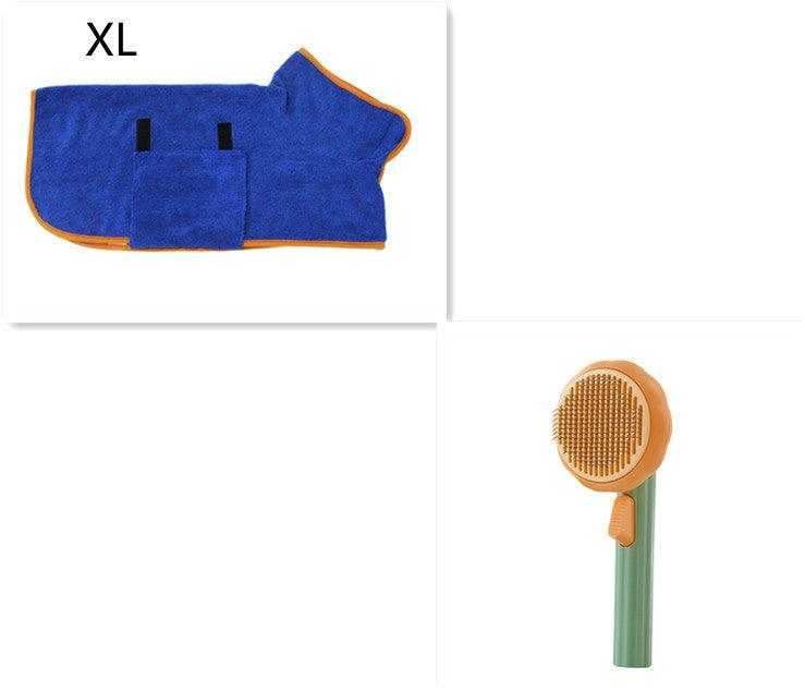 Pet Cat Brush -designed for   Hand-held Steel Wire Self-cleaning Comb.
