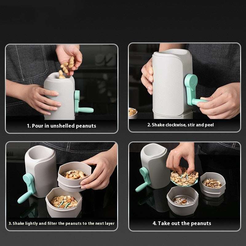 Automatic Peanut Sheller --- Safe &  Lazy Kitchen Gadget for Home Use.