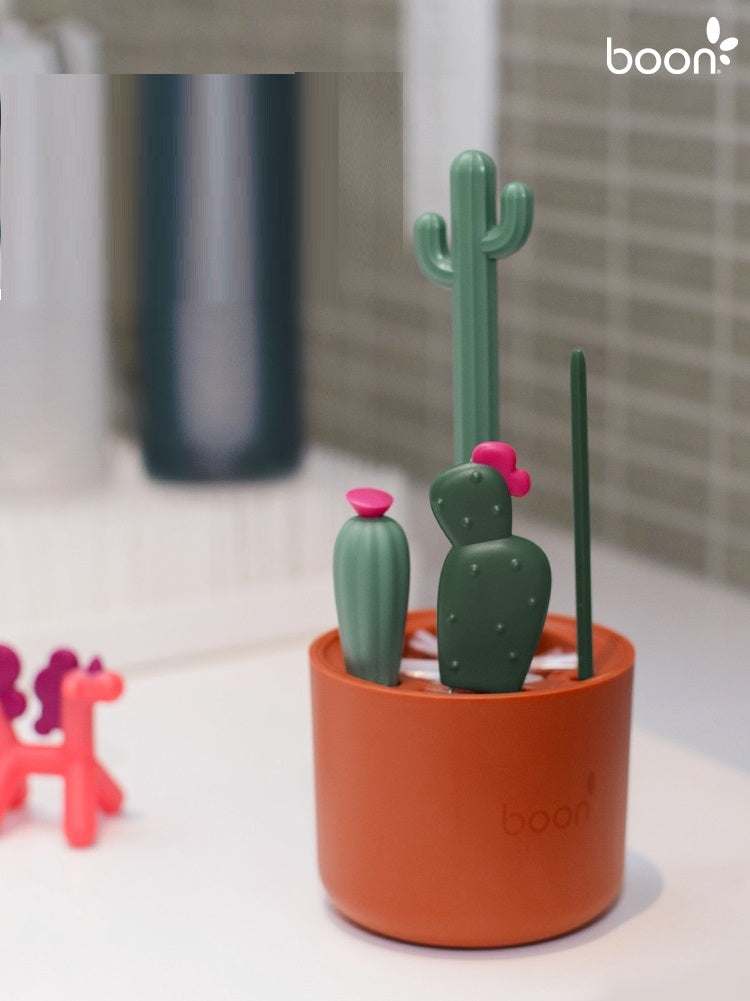 Multifunctional Nylon Cleaning Cactus Bottle Brush -The Safe Brush Set
