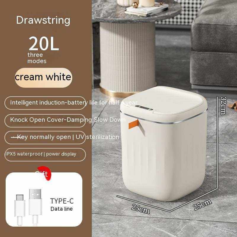 Smart Trash Can - Touchless Automatic Garbage Inductive Stylish Design