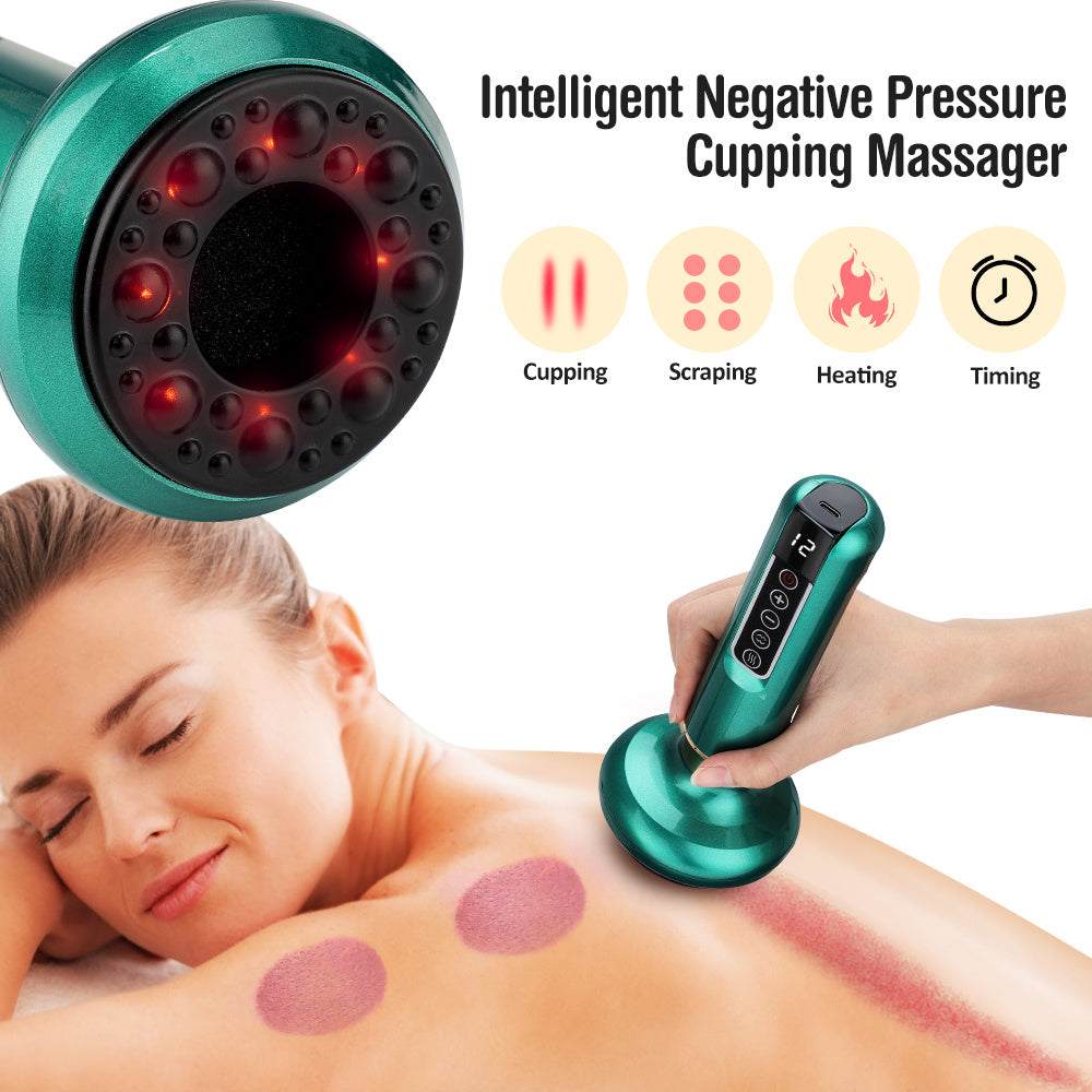 Electric Vacuum Cupping Massager ---For Anti-Cellulite Body Suction ..
