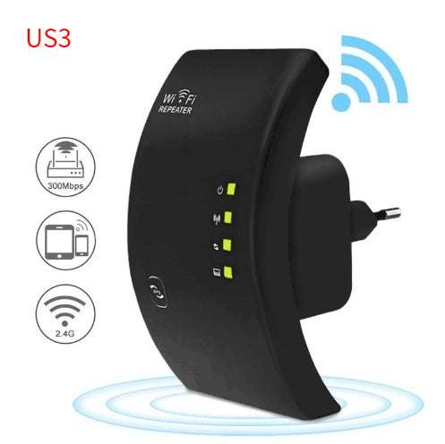 Wireless Repeater – Boost Wifi Signal and Extend Coverage Seamlessly..