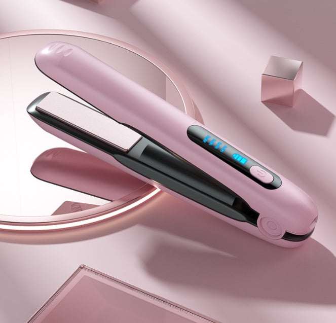 Wireless Hair Straightener Cordless Rechargeable Travel-Friendly Styl.