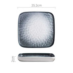 Nordic Ceramic Plate - Momei Home Creative Stone Pattern Plates.......