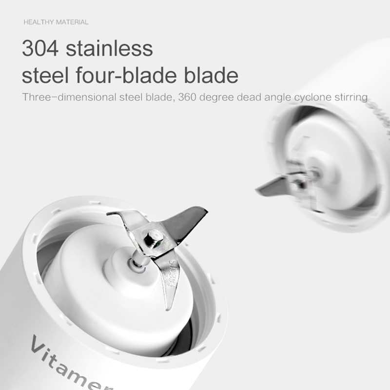 Portable Blender Juicer - Safe USB Rechargeable 350ml Smoothie Mixer .
