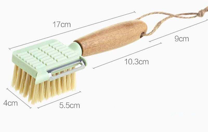 Fruit And Vegetable Brush -The Safe and Multifunctional Cleaning Tool.