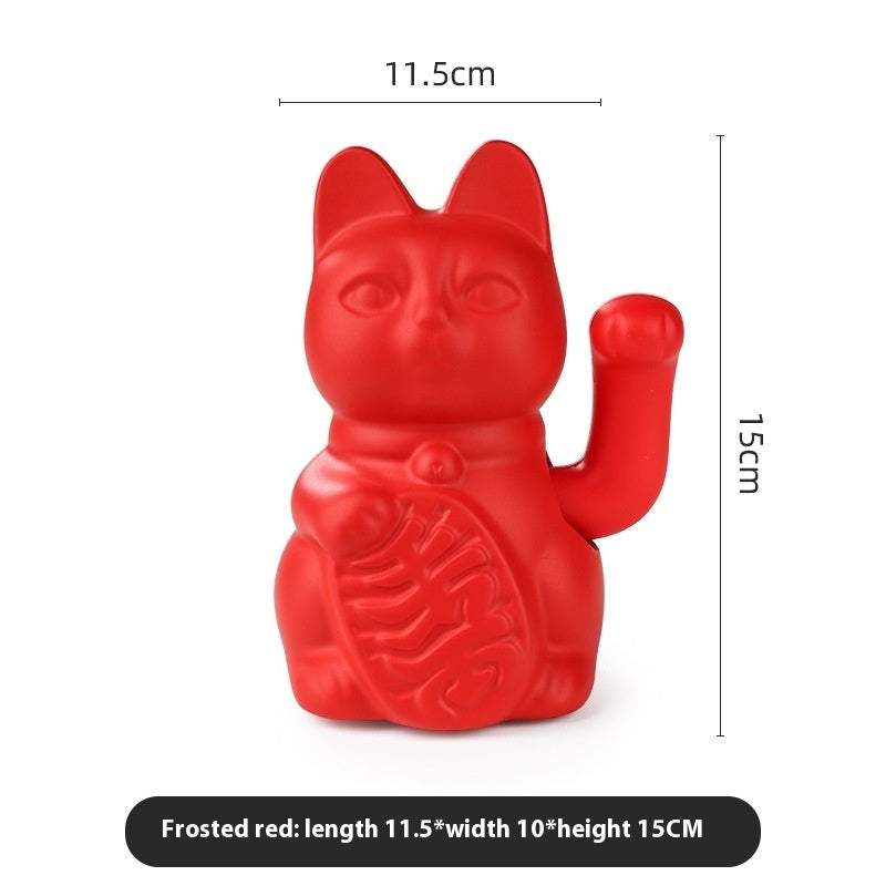Home Living Room Cute Lucky Cat Desktop Decoration Ceramic
