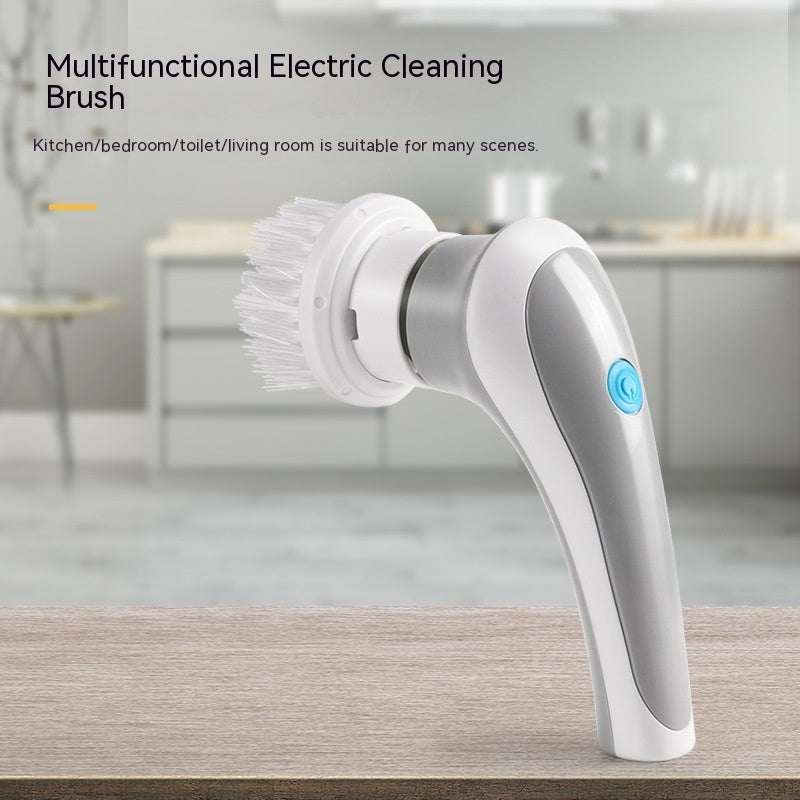 Electric Cleaning Brush -- The Safe 4 In 1 Cordless Spinning Scrubber.