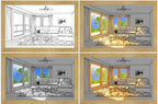 Illuminated Picture LED Wall Art Decorative Light Painting Modern Gift