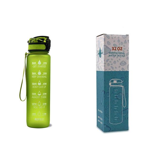 Tritan Water Bottle -- Comes With 1L Leakproof & Motivational Design .